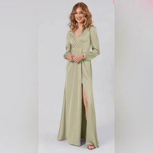 Elegant Sage Green Women's Dress